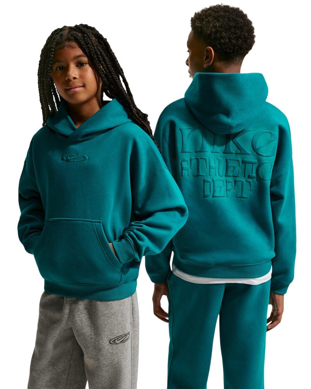 Nike Big Kids' Sportswear Club Fleece Oversized Hoodie - Teal - TEAL